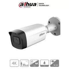 DAHUA--DAHUA HAC-HFW1801TM-I8 - Camara Bullet 4k/ 8 Megapixeles/ Super Adapt/ Lente de 2.8 mm/ 106 Grados de Apertura/ IR de 80 Metros/ WDR Real de 120 dB/ Metalica/ Soporta: CVI/TVI/AHD/CVBS/ IP67/-