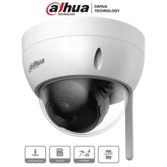 DAHUA--DAHUA IPC-HDBW1430DE-SW - Camara IP Domo Wifi de 4 Megapixeles/ Lente de 2.8 mm/ 90 Grados de Apertura/ IR de 30 Metros/ Ranura para MicroSD/ IP67/ Antivandalica Ik10/ Detección de Humanos SMD/ Hasta 80 Metros de Alcance en Area Abierta-