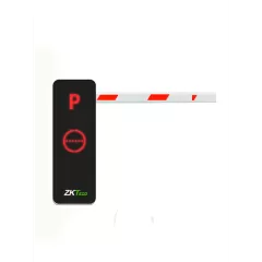 ZKTECO--ZKTECO BGM1060L - Barrera Vehicular / Brazo Recto Telescópico Dirección Ajustable / 6 m / Gabinete con Luz LED / Indicador de Estado / 5s de apertura / Incluye 2 controles / Módulo Wi-Fi para conectarse con la App ZK Barrier gratuita y aperturar o cerrar-