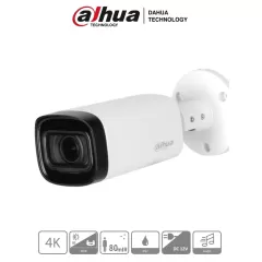 DAHUA--DAHUA DH-HAC-HFW1801RN-Z-A - Camara Bullet de 4k/ 8 Megapixeles/ Lente Motorizado de 2.7-13.5/ IR de 80 Mts/ Super Adapt/ Microfono Integrado/ WDR Real de 120/ IP67/-