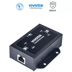 VIVOTEK--VIVOTEK AP-GXC-0100 - Extensor PoE de 1 puerto Gigabit Ethernet para interior, con hasta 68W, conexión escalada de hasta 300m con 2 unidades, compatible con NDAA-