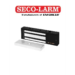 SECO-LARM--E941SB1K2PQ - Cerradura Electromagnética De 1200 Lb / Sensor De Adherencia / Voltaje Dual 12/24 VDC / Homologada UL-
