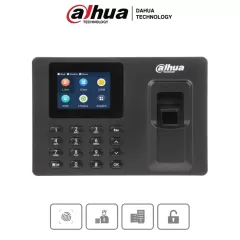 DAHUA--DAHUA DHIASA1222E - Control de Asistencia con Huella Digital, Contraseña y Gestión de Turnos, Capacidad 1000 Usuarios, 100,000 Eventos, Exportación USB-