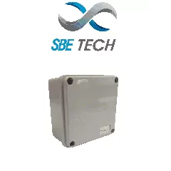 SBE TECH--SBE TECH OP10010050 - Caja plástica con tapa opaca de 10x10x5 cm multiusos con grado de protección IP66, fabricada en material autoextinguible y resistente a la abrasión-