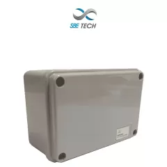SBE TECH--SBE TECH OP1208050- Caja plástica con tapa opaca de 12x8x5 cm multiusos, IP66, fabricada en material autoextinguible y resistente a la abrasión-