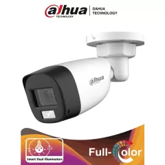 DAHUA--DAHUA HAC-HFW1200CLN-IL-A - Camara Bullet de 2 Megapixeles/Iluminación Dual Inteligente+FullColor/ Lente de 2.8mm/102 Grados de Apertura/ 20 Metros de IR y Luz Visible/ Micrófono Integrado/IP67/Soporta:CVI/CVBS/AHD/TVI/-