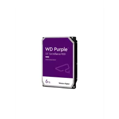 WESTERN DIGITAL--WESTERN DIGITAL WD64PURZ - Disco Duro de 6 TB Purple/ Especial para Videovigilancia/ Trabajo 24/7/ Interface: Sata 6 Gb/s/ Cache 256 MB/ Hasta 64 Cámaras/ Hasta 16 Bahías de Discos Duros/ 3 Años de Garantía/-