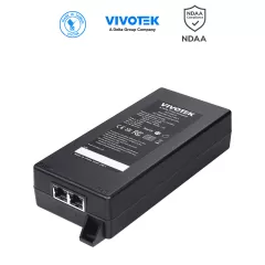 VIVOTEK--VIVOTEK AP-GIC-011B-090 - Inyector PoE Gigabit de 90W con 1 puerto, compatible con 802.3af/at/bt, NDAA, 56VDC/1.61A y protección de 6KV-