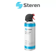 SAXXON--STEREN TURBOAIR - Bote de aire comprimido de 200g, ideal para mantenimiento y eliminación de polvo en DVRs, NVRs, fuentes con distribuidor, y más. No es agresivo al medio ambiente e incluye un popote aplicador.-