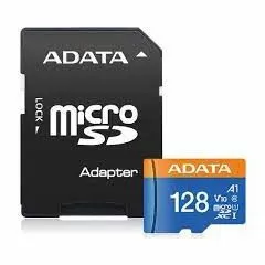 ADATA--ADATA 128GB | Memoria Micro SD 128 Gb Adata Class10 Con Adaptador SD Negro-