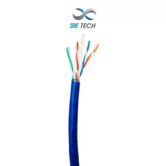 SBE TECH--SBE TECH SBE-UTPC6UCERT-BL-NP - CABLE UTP CAT6/ 100% COBRE/CAJA 305 METROS/ COLOR AZUL/ 23 AWG/ SEPARADOR CENTRAL/-