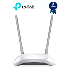 TP-LINK--TP-LINK TL-WR850N - Ruteador Inalambrico/ Velocidad de Hasta 300Mbps/ WiFi 4 802.11n & b & g 2.4 GHz/ 2 Antenas Fijas Para WiFi/ 1 Puerto WAN FE para Conexion a Internet/, 4 puertos LAN FE/ Ideal para Servicios WISP & Casa & Pequeños Negocios-