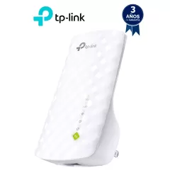 TP-LINK--TP-LINK RE200 - Repetidor de WiFi doble banda AC750, soporta 802.11 b/g/n y 802.11ac, hasta 750 Mbps, con 1 puerto Ethernet (RJ45) 10/100 Mbps, 3 antenas internas para 2.4GHz y 5GHz.-