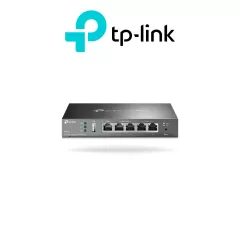 TP-LINK--TP-LINK ER605 - Router Omada VPN SDN Multi-WAN Gigabit con 1 puerto WAN Gigabit, 2 LAN Gigabit y 2 configurables LAN/WAN, hasta 25,000 sesiones concurrentes, con gestión centralizada Omada o stand-alone y 1 puerto USB 2.0.-