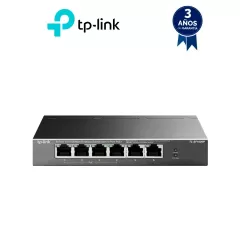 TP-LINK--TP-LINK TL-SF1006P - Switch PoE no administrable con 6 puertos Fast Ethernet, incluyendo 4 puertos PoE AF y AT. Suministro PoE hasta 67W y modo extendido para conexiones de hasta 250m.-