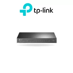 TP-LINK--TP-LINK TL-SG1210P - Switch de escritorio PoE+ no administrable con 8 puertos 10/100/1000 Mbps, 1 puerto 10/100/1000 Mbps (Uplink), 1 puerto SFP y capacidad de suministro de 63W.-