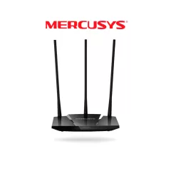 MERCUSYS--MERCUSYS MW330HP - Router inalámbrico N de alta potencia, velocidad de 300 Mbps en 2.4 GHz, con 1 puerto WAN Fast Ethernet y 3 puertos LAN Fast Ethernet. Ofrece cobertura ampliada de WiFi con 3 antenas de 7 dBi y función de control parental.-