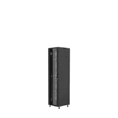 SAXXON--SAXXON SXR37U6637S - Gabinete Auto-ensamblado color Negro / 37UR / 1 Ventilador / Puerta de malla de vidrio templado / Ancho 600 mm x profundidad 600 mm x alto 1800 mm /-