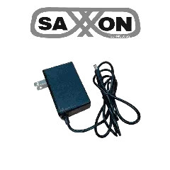 SAXXON--SAXXON KA24D1202000USH - Fuente de Poder Regulada / 12 Vcc 2 Amper / Conector Macho / Voltaje de Entrada: 100-240V / Ideal para Cámaras de CCTV , Controles de Acceso y Asistencia-