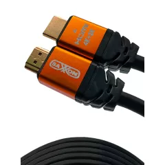 SAXXON--SAXXON SX150HDC - Cable HDMI de 15 metros de alta velocidad / Versión 2.0 / Resolución 4K / Canal de retorno de audio (ARC) / Video 3D / Blindado para reducir interferencias / Chapado en oro / Alta resistencia y durabilidad.-