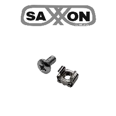 SAXXON--SAXXON SXSCW001- Tornillos de acero inoxidable para Rack / Acero Inoxidable / 12-24 / Bolsa de 50 pz-