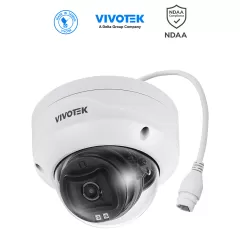 VIVOTEK--VIVOTEK FD9383-HV - Camara IP domo exterior 5 MP, Smart IR 30mts , WDR Pro, Lente Fijo 2.8 mm , Smart VCA, Deep Search, Protección IP66, IK10, SNV, Ciberseguridad Trend Micro, NDAA, ONVIF-