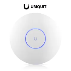 UBIQUITI--UBIQUITI U7-PRO- AP WIFI 7 con frecuencia de 6GHZ libre de interferencia , Montaje en techo , 1 Puerto RJ45 de 2.5 GbE , 5765 Mbps en 6Ghz , Alimentación por POE 802.3at , 300 usuarios.-