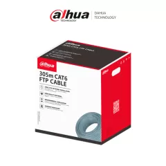 DAHUA--DAHUA DH-PFM920I-6F-C Bobina de cable UTP/ 305m FTP CAT6 / caja FTP CAT6, alimentación a través de Ethernet/ Material conductor de cobre libre de oxígeno de alta pureza/ Cubierta exterior de PVC personalizada/ clase de retardante de llama certificado-