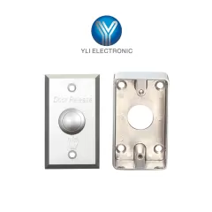 YLI ELECTRONIC--YLI KITABK800AMBB800AM - Paquete con Botón de Salida Mecánico y Caja de Montaje Metálica para Instalación Segura-