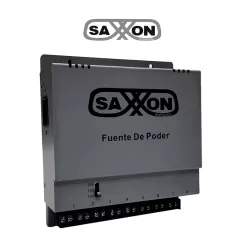 SAXXON--SAXXON ENERGIA PSU1208A - Fuente de poder Regulable Metálica/ Conexión de Hasta 8 Canales/ Voltaje de Ajuste 12V 13V o 15V cc/Salida de Hasta 8 Amp en los 8 Canales Máximo 1 Amp por canal// Instalación en Pared-