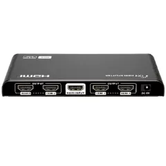 SAXXON--SAXXON LKV314HDR-V3.0 - Divisor HDMI 4K con 1 entrada y 4 salidas, resolución 4K x 2K Ultra HD y 1080P Full HD, soporta HDR, salidas de video combinadas en 4K y 1080P, con alcance de hasta 10 metros en entrada y salidas.-