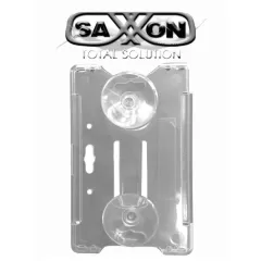 SAXXON--SAXXON ASCBCT2 - Porta Tarjeta de Plástico Transparente / Compatible con Tarjetas o TAG SAXXON de PVC-