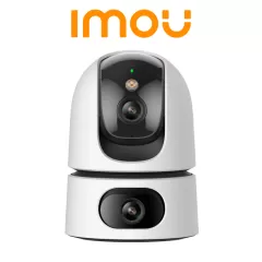 IMOU--IMOU Ranger Dual (IPC-S2XN-6M0WED) - Cámara IP WiFi Dual de 6MP tiene un lente fijo y un lente PT de 3MP cada uno, visión nocturna de 15m, audio bidireccional con micrófono y altavoz integrados, e IA-
