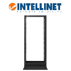 INTELLINET--INTELLINET - 715966 - Rack de dos postes, 19" / 22U, Presentación Flatpack (Desarmado), 19", Negro-