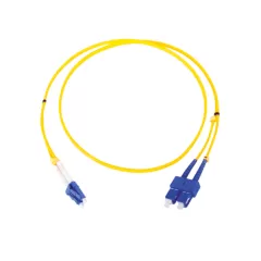 OEM--TCE - LP-FO-D-LCU-SCU-03 - Jumper LC-SC Monomodo / UPC / Duplex 2 mm / 3 metro / Amarillo-