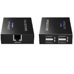 SAXXON--SAXXON LKV100USB - Extensor USB/ 1 Puerto USB de Entrada/ Permite Extender hasta 4 puertos USB de Salida/ Hasta 150m con cable CAT6Com patible con Windows & MAC & Linux-