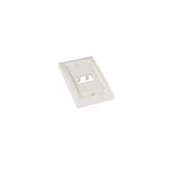 PANDUIT--PANDUIT CFPE2IWY Placa de pared Vertical / 2 Puerto /Mini-com / Blanco hueso / Con espacio para etiquetas-