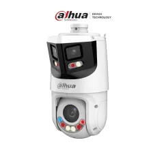 DAHUA--DAHUA SDT4E425-8P-GB-APV1-Cámara IP PTZ 8+4MP,8MP Vista Panorámica+4MP PT, TiOC WizSense, 25X Zoom, IR hasta100m, disuasión activa con Estrobo de Luz Roja y Azul, Altavoz Integrado, protección perimetral, Iluminador dual inteligent, IP66-