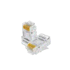 OEM--TCE LN-NET-RJCAT5E-30u - Bote con 100 Plugs RJ45 Cat5e, Sin Blindaje, Chapado en Oro 30 Micras, Conector Modular para Redes Ethernet y Cableado Estructurado-