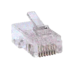 OEM--TCE LN-NET-RJCAT6-30u - Bote con 100 Plugs RJ45 Cat6 UTP, Sin Blindaje, Alta Velocidad, Conector Modular para Redes Ethernet, chapado de oro a 30 micras-