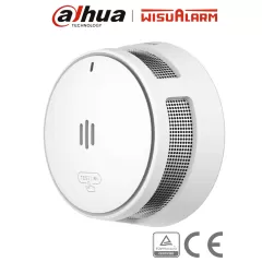 DAHUA--DAHUA WISUALARM DHI-HY-SA40A - Detector de Humo Standalone (Autonomo), Sensor Fotoeléctrico, Sonido de Alarma de 85dB, Batería Sellada de hasta 10 años, Alarma Visual y Audible, Certificaciones TÜV and CE,-