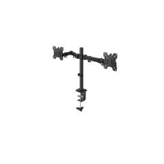OEM--TCE LMG15NB - Soporte de Escritorio para 2 Monitores de 14 a 32" , Carga Máxima 9Kg por brazo , VESA 75x75mm / 100x100mm , Ajuste Inclinación y Rotación-