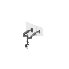 OEM--TCE H180 - Soporte de Escritorio Articulado para 2 monitores de 13 a 27" , Carga Máxima 9kg por brazo , VESA 75x75mm / 100x100mm , Ajuste de Inclinación y Rotación-