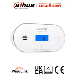 DAHUA--DAHUA WISUALARM DHI-HY-GC30A-R8 -Detector de Monóxido de carbón inalámbrico interconectado con sensor electroquímico de alto performance e interconexión inalámbrica con máximo 24 equipos,-