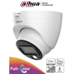 DAHUA--DAHUA DH-HAC-HDW1209TLQN-LED-0280B-S3 - Cámara Domo FullColor de 2 MP con resolución 1080p, lente de 2.8 mm y 106° de apertura. Ofrece visión nocturna de 30 metros, instalación rápida, protección IP67, tecnología Starlight y DWDR-
