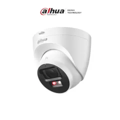 DAHUA--DAHUA IPC-HDW2249T-S-PV - Cámara domo IP de 2MP/ Iluminador Dual Inteligente/ Lente 2.8/ Disuasión activa/ SMD Plus/ protección perimetral/ Incorpora micrófono y bocina/ LED IR incorporado y luz cálida 30m/ PoE/ IP67/ IK10 antivandálica/ Ranura micro SD.-