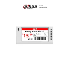 DAHUA--DAHUA DHIESLE026A - Etiqueta Electrónica Inteligente ESL 2.66" para Retail / Colores: Negro, Blanco y Rojo-