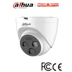 DAHUA--DAHUA WISUALARM HY-FT431LDP-Cámara IP Termica para Detección de Fuego 4MP/ Detector VOx alta sensibilidad/ Detección Incendio, Alarma de Punto Frio y Caliente/ E&S de Alarma/ Micrófono, Bocina de 70dB/ IP66-