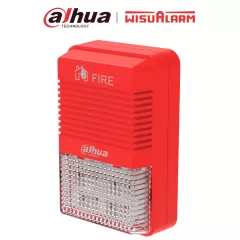 DAHUA--DAHUA WISUALARM HY-1500 - Lampara Estroboscópica con Sirena Direccionable/ 2 Hilos/ Volumen de 75 dB–115 dB/ 24V DC/ Cumple Normas: EN54-3, EN54-23/ Microprocesador integrado/-