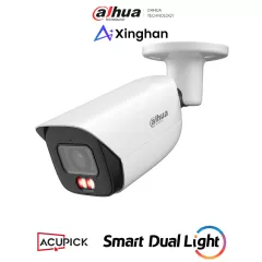 DAHUA--DAHUA IPC-HFW3849E-AS-IL -Cámara IP Bullet de 8 Megapíxeles con Iluminadores Dual/WizSense/Lente de 2.8 mm/107 Grados de Apertura/ H.265+/ Microfono Integrado/ 1 E&S de Alarma y Audio/ SMD 4.0/ WDR Real/ Quick Pick AI SSA/PoE/ IP67.-